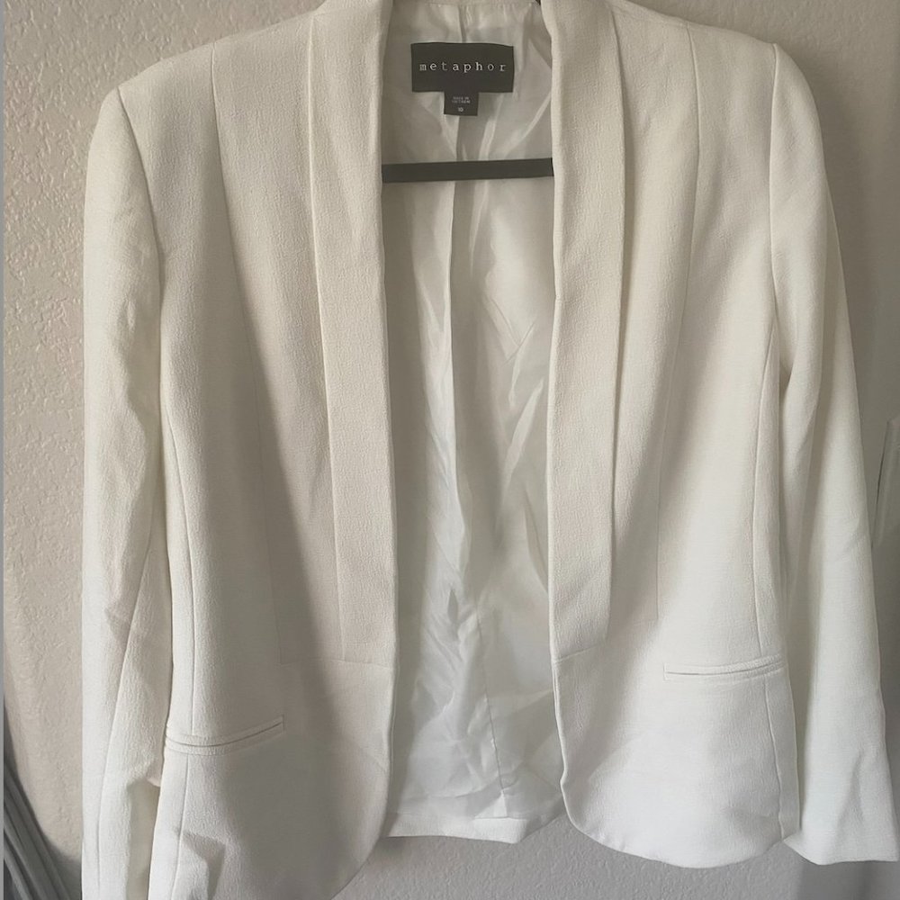 white open blazer